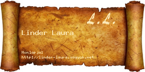 Linder Laura névjegykártya